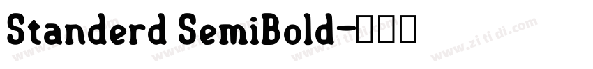 Standerd SemiBold字体转换
